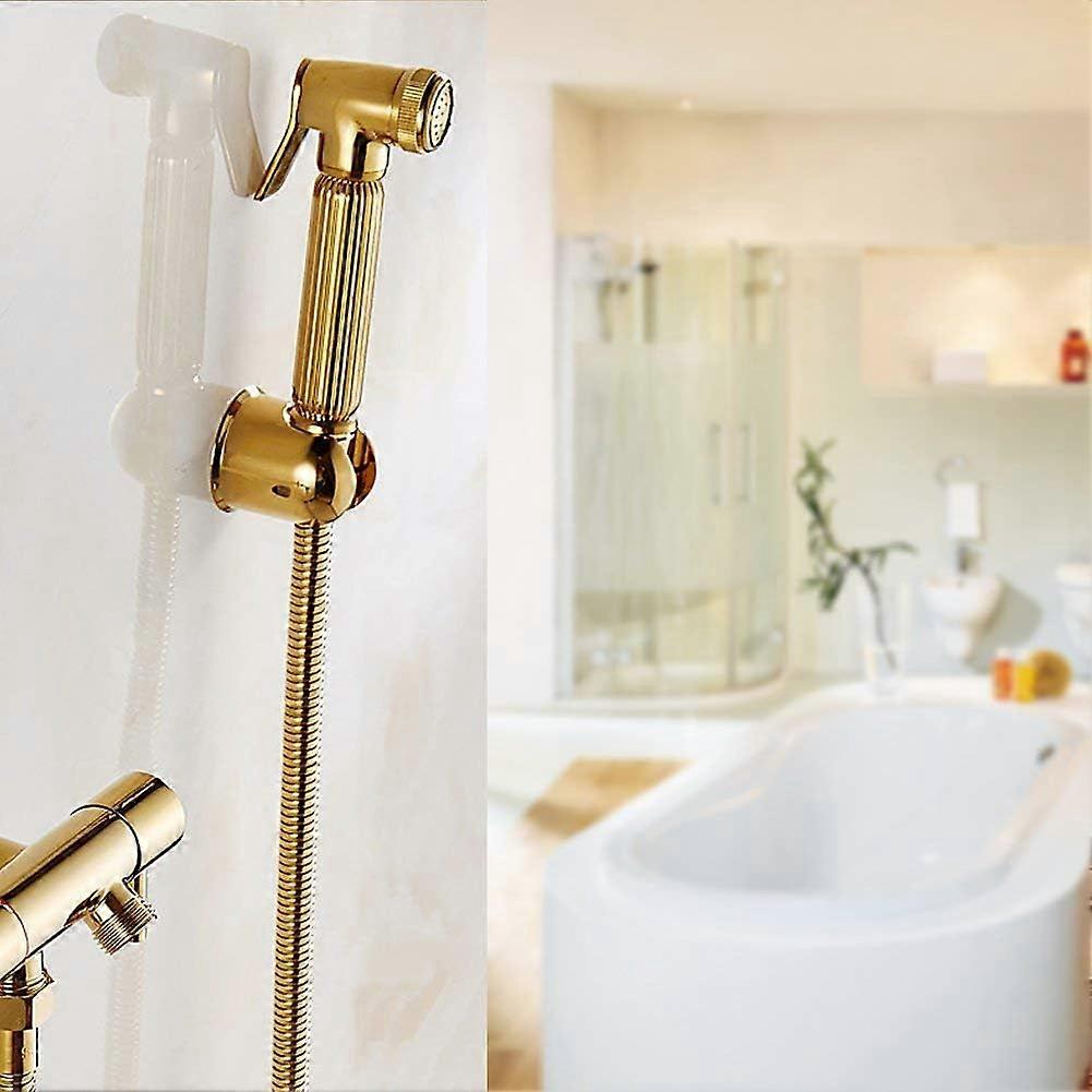 Solid Brass Ergonomic Bidet Sprayer with Adjustable Pressure and Powerful Jet