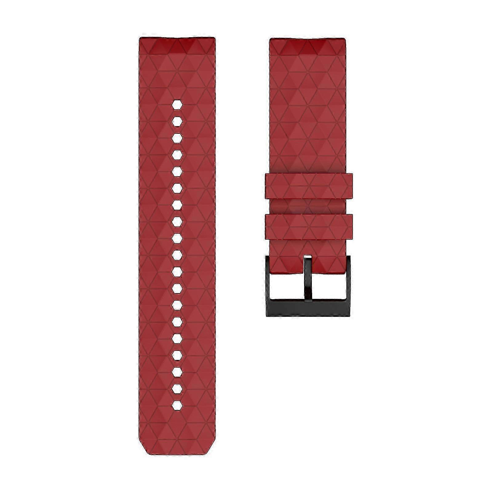 Silicone Watch Band for Suunto 9/7 Baro/D5, Quick Release, Sweatproof & Breathable Strap