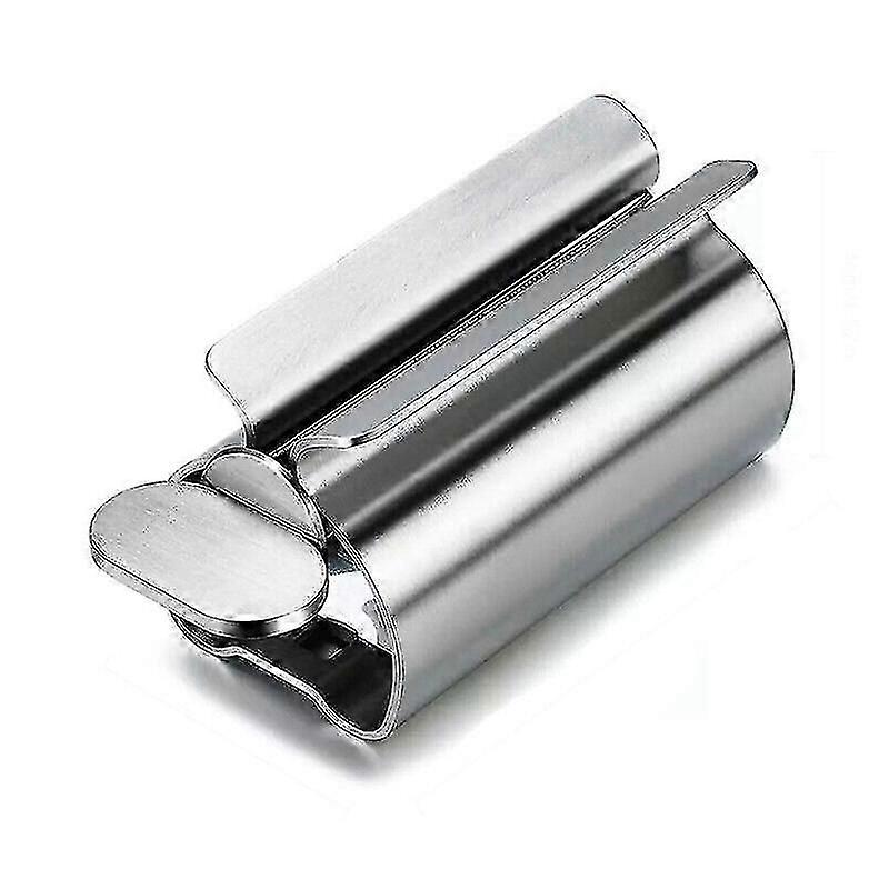 Stainless Steel Rolling Toothpaste Tube Squeezer Easy Dispenser Holder Roller. (silver)(1pcs)