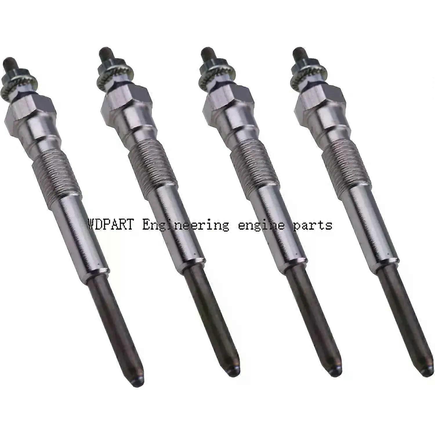 600-815-1340 6008151340 4 PCS Glow Plug compatible for Komatsu 4D95S 4D95 4D94 4D95L Engine