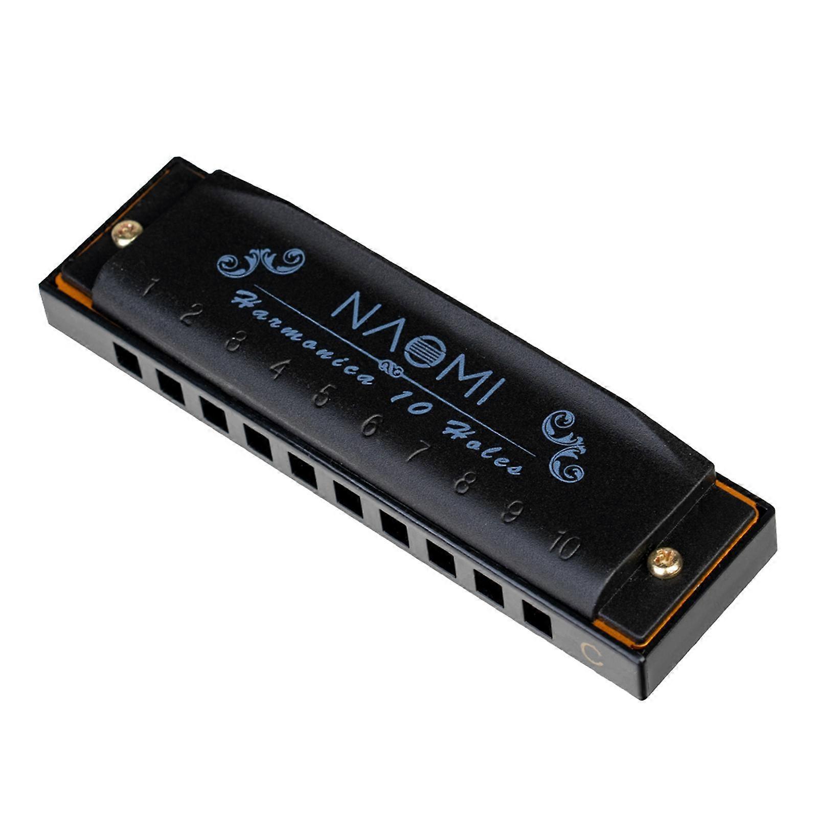 Portable 10-Hole Diatonic Blues Harmonica for Adults Durable