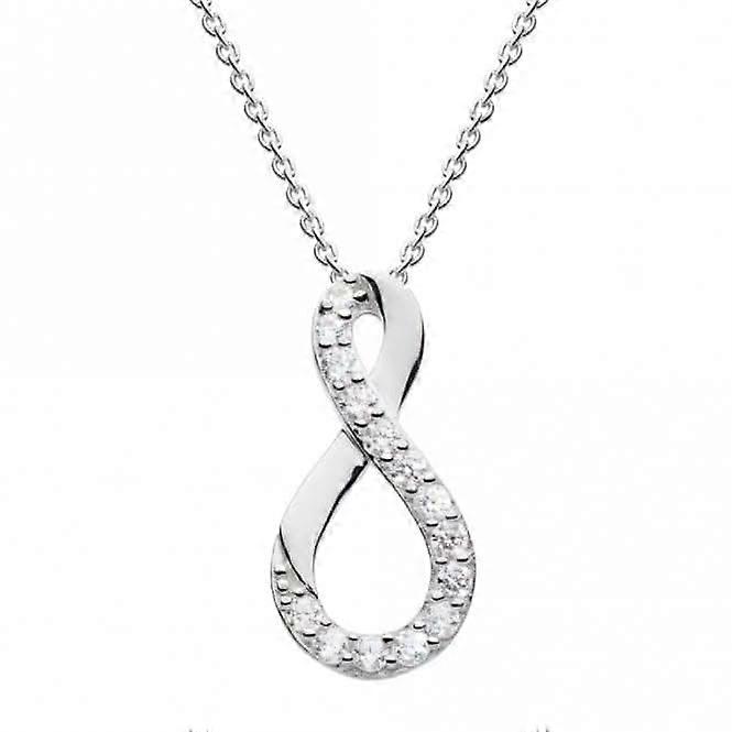 Infinity Twist Zirconia Pendant 9510CZ