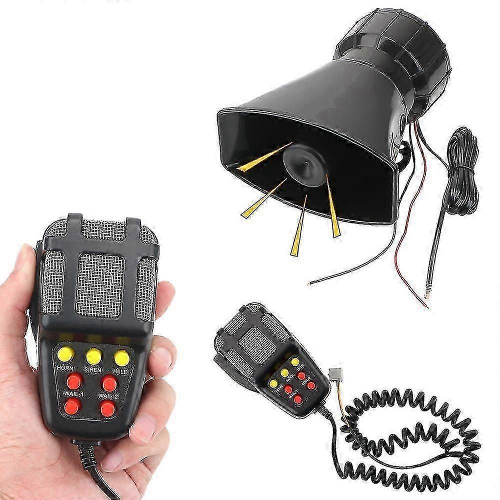 Polizeisirene, Lufthorn, Megaphon, Ton, Auto-Warnalarm, Lautsprecher, lautes Mikrofon, PA-System, Notfallverstärker, Hupe, 12 V, 100 W, Autohupe