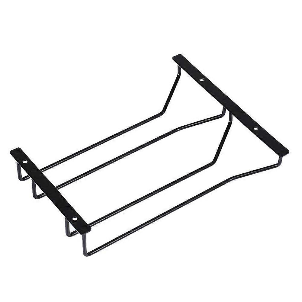 Weinglashalter, Stielregal, schwarz