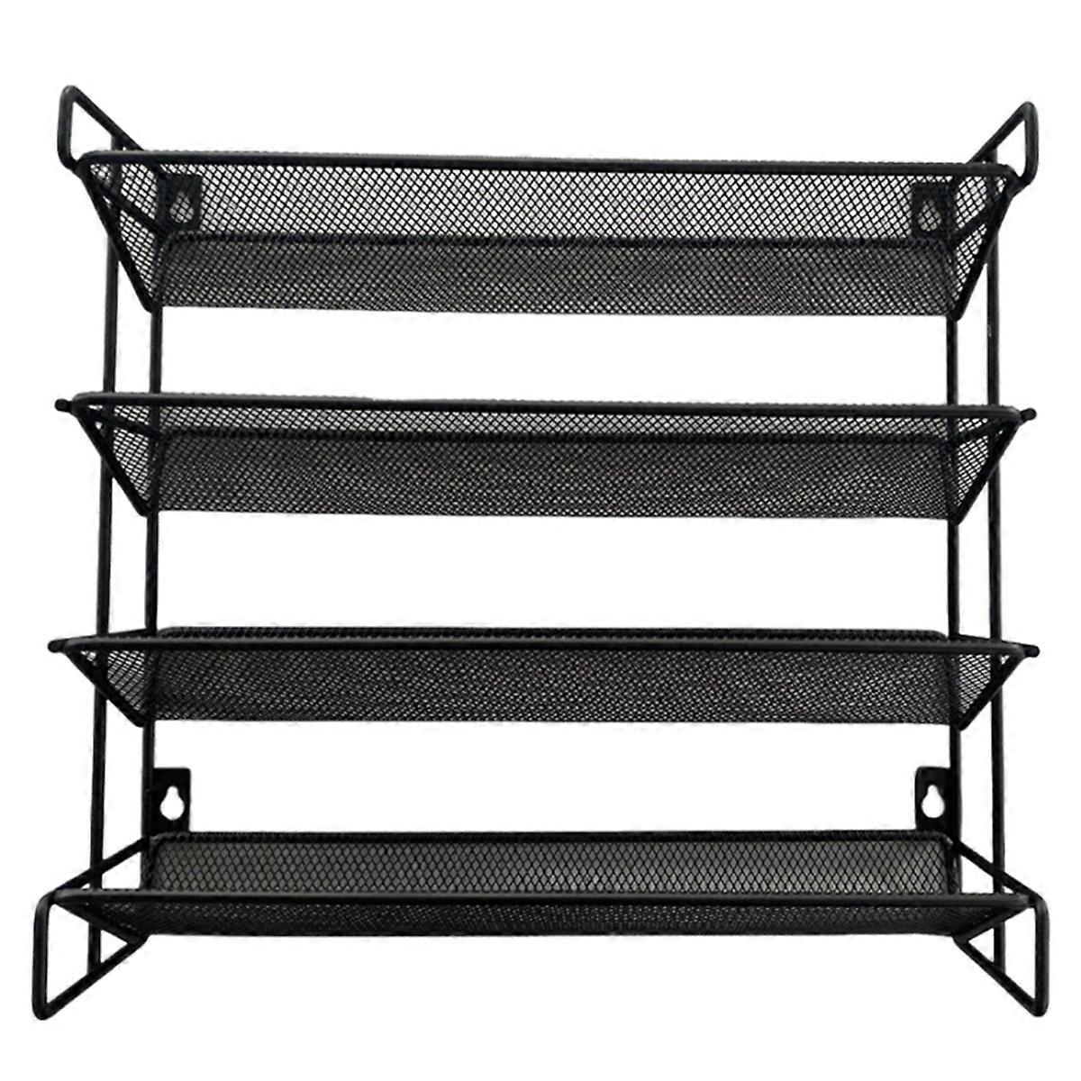 Spice Rack Organizer Space-Saving Metal Spice Jar Organizer