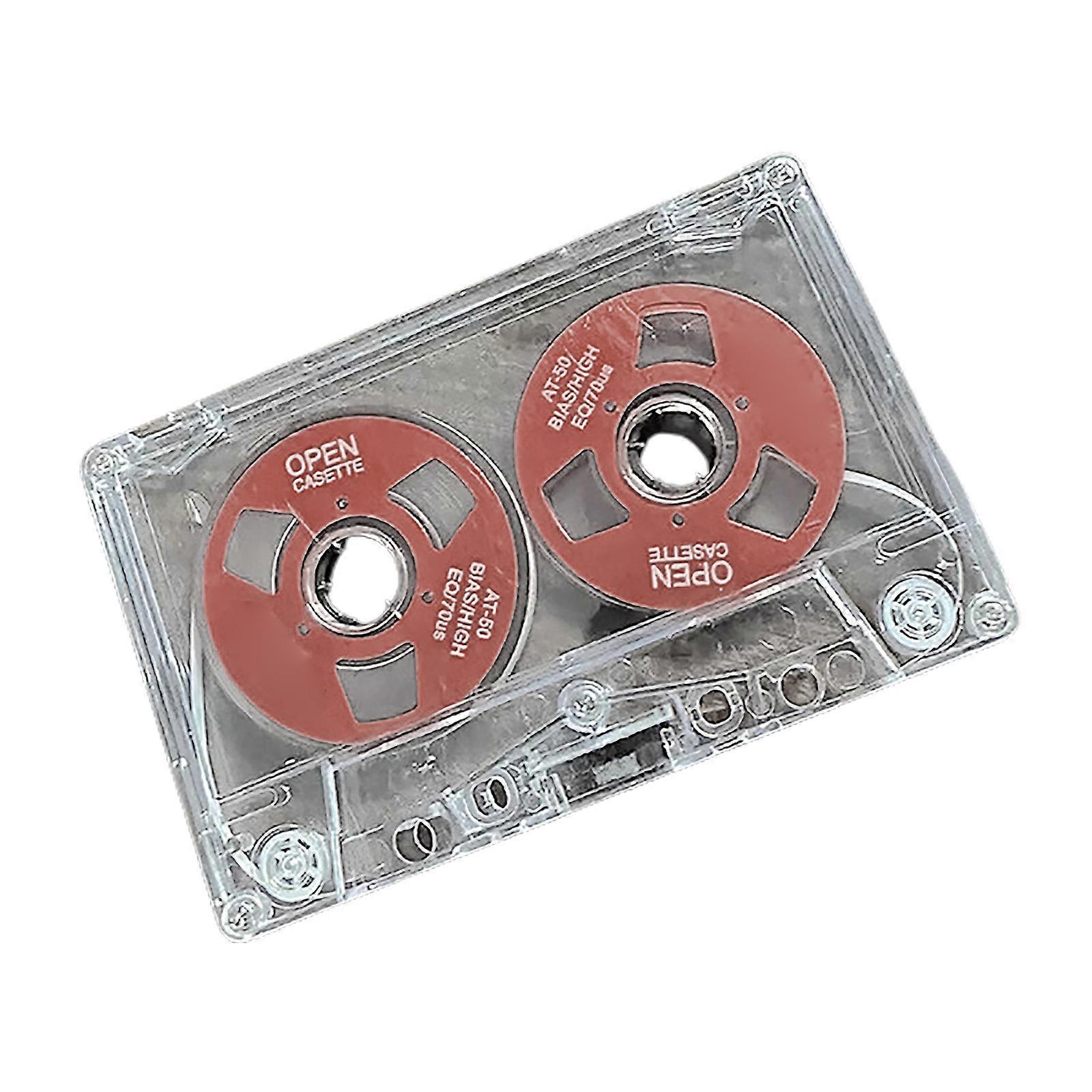 Durable Double Sided Metal Cassette Blank Tape with 50 Minutes of Clear and Realistic Sound Recording for Speech Music