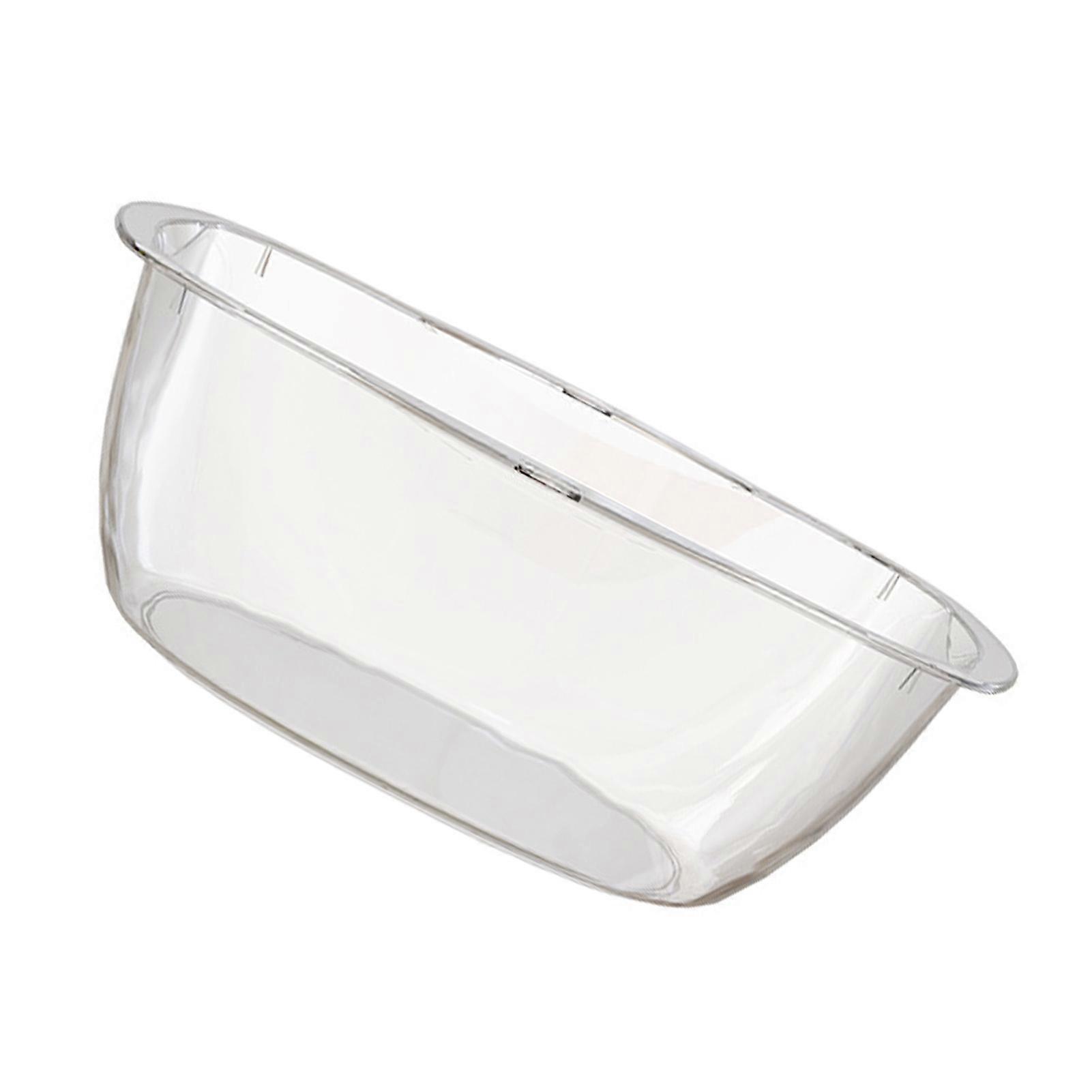 Servant Plast Gjennomsiktig Vaskekum Multifunksjonell Ansiktsrensende Vaskekum Vaskevask Oppvaskvask Servant For Hjemmesovesal M Størrelse Transpare