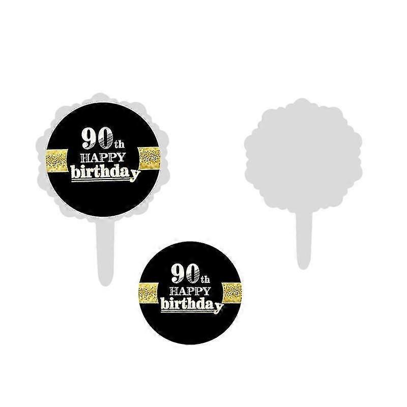 12pcs Cake Insert Card For Banquet Birthday