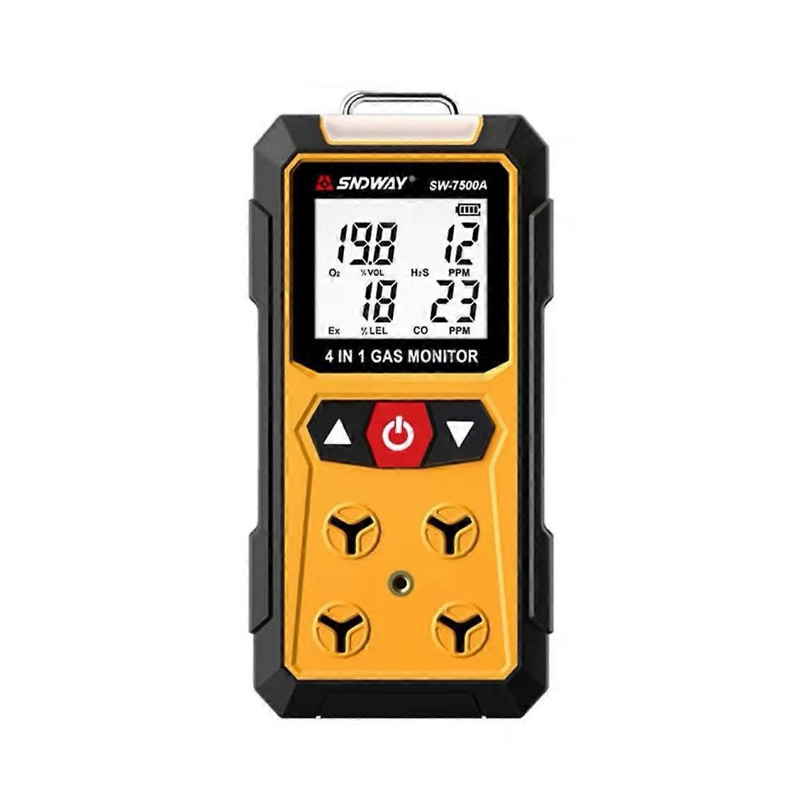SNDWAY SW7500A 4 In 1 Gas Detector Combustible Gas Oxygen Hydrogen Sulfide Toxic and Harmful Detection Explosion-proof
