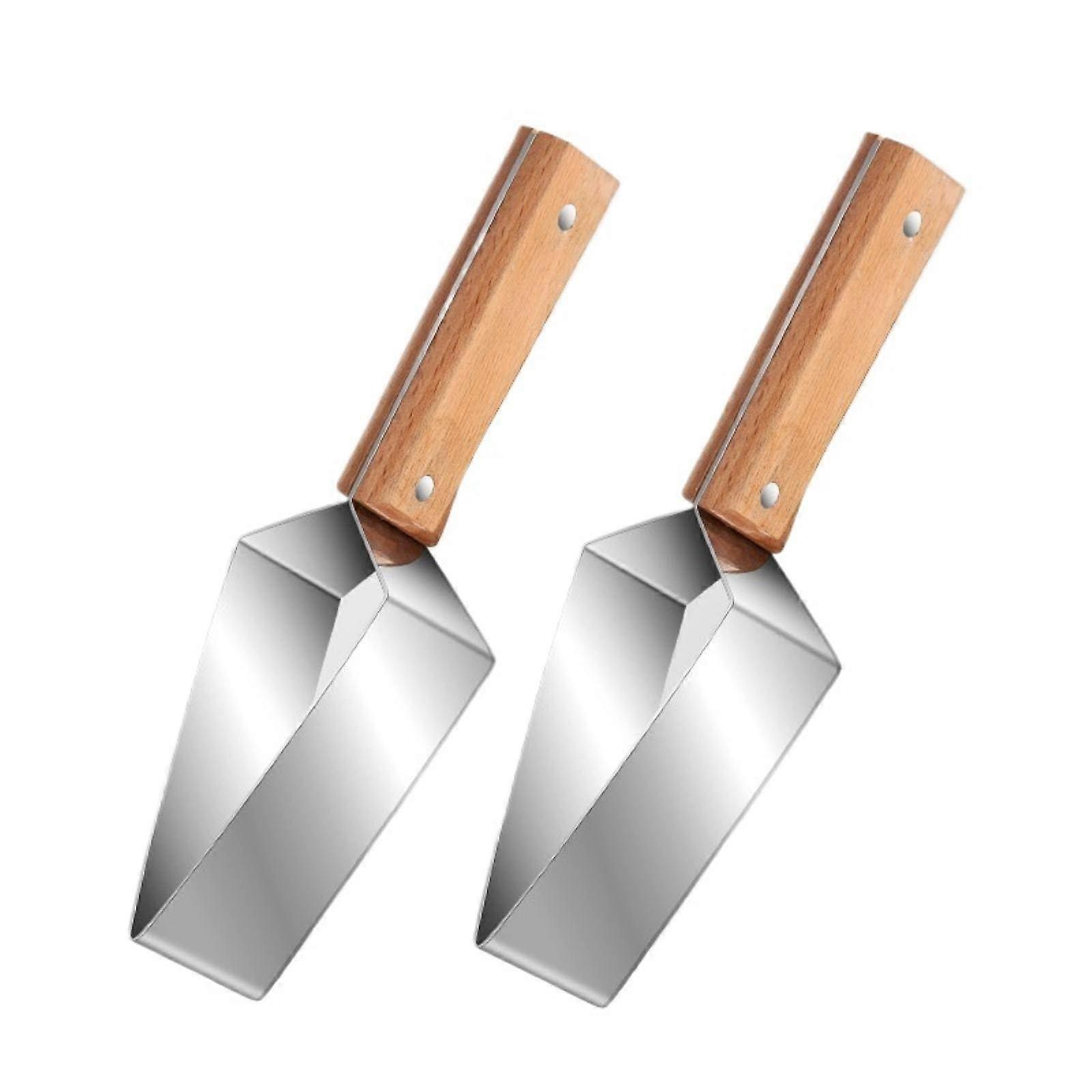 430 Stainless Steel Watermelon Cutter Tool with Triangle Dicer for Hami Melon and Honeydew Fruit Splitting