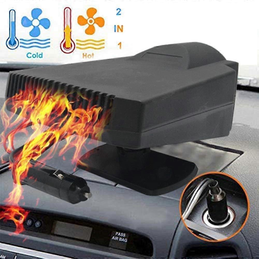 Car Heater 2 in 1 200W 12V Fast Heating and Cooling Fan for Automobile Windscreen Defrosting and Defogging