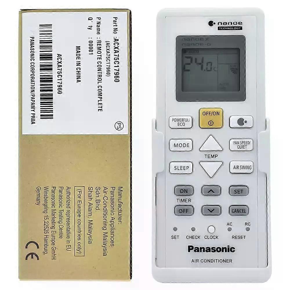 New Genuine ACXA75C17960 For Panasonic Air Conditioner Remote Nanoe-G Nanoe-X