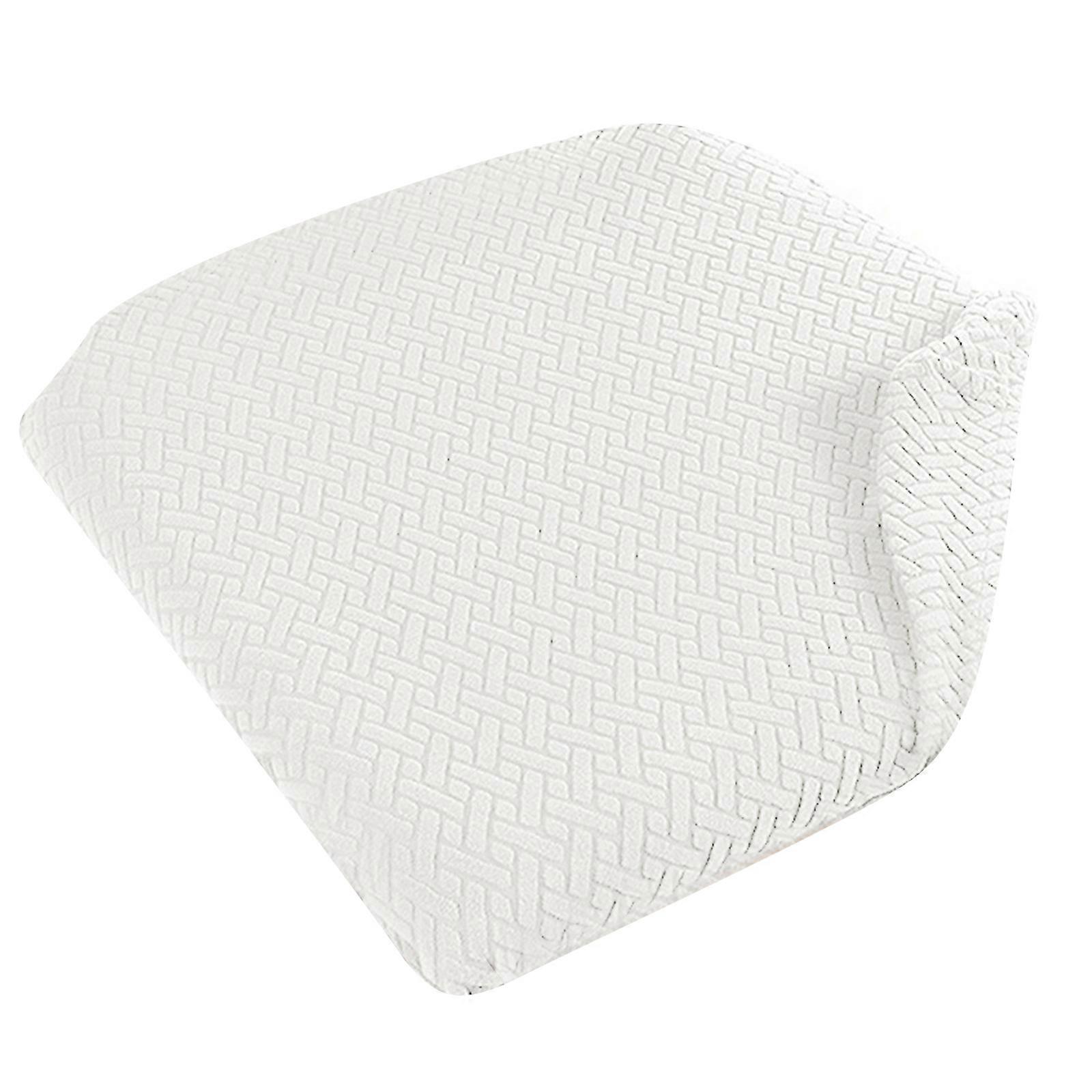 Elastic Home Stool Seat Cover Perfectly Chair Slipcover for Enhancing Aesthetic Appeal Wrinkle Resistant Easy To Clean White