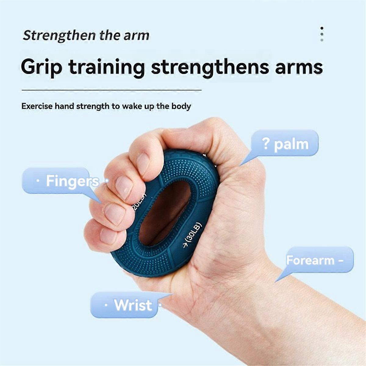 Anneau de renforcement de la force de préhension en silicone, 5 pièces