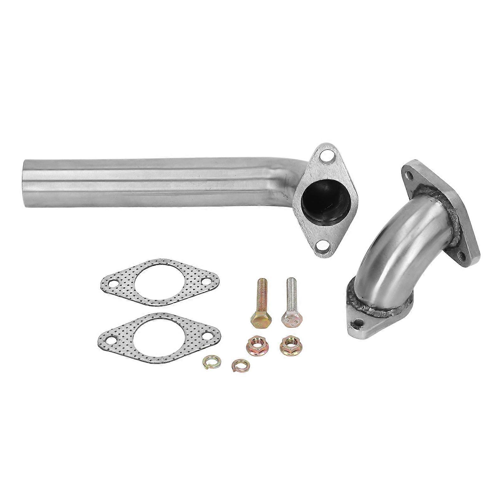 Universal Stainless Steel Dump Valve Relief Pipe Elbow Adapter for 35mm and 38mm Applications