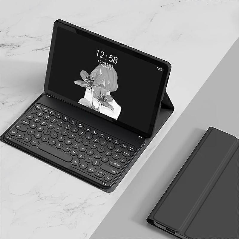 YM-LX106 Round Key Detachable Bluetooth Tablet Keyboard Leather Case without Mouse YM-LX106 without Mouse