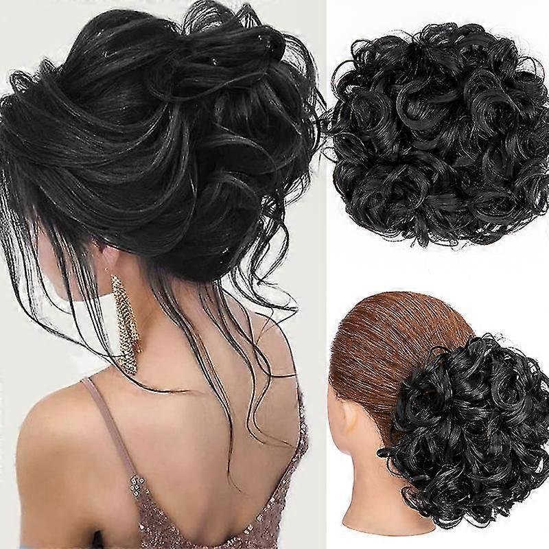 Kiharat hiukset nuttura kampapidike Updo Chignon kampauksiin