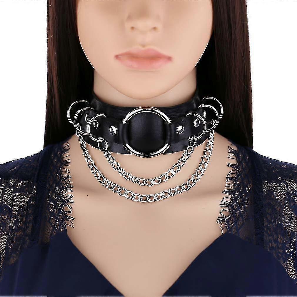 Gothic Punk Chain Choker Necklace Collar For Girls Goth Cho