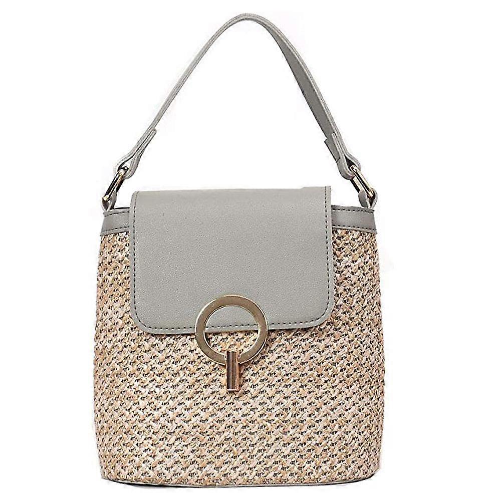 Stro schoudertas voor damesreizen
