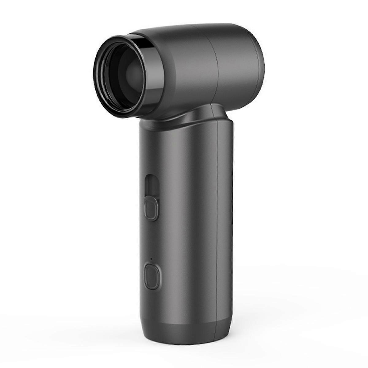 New Wireless Handheld High-Speed Turbine Small Fan Large Wind Blower with Air Nozzle Stepless Speed Regulation Dark Gray