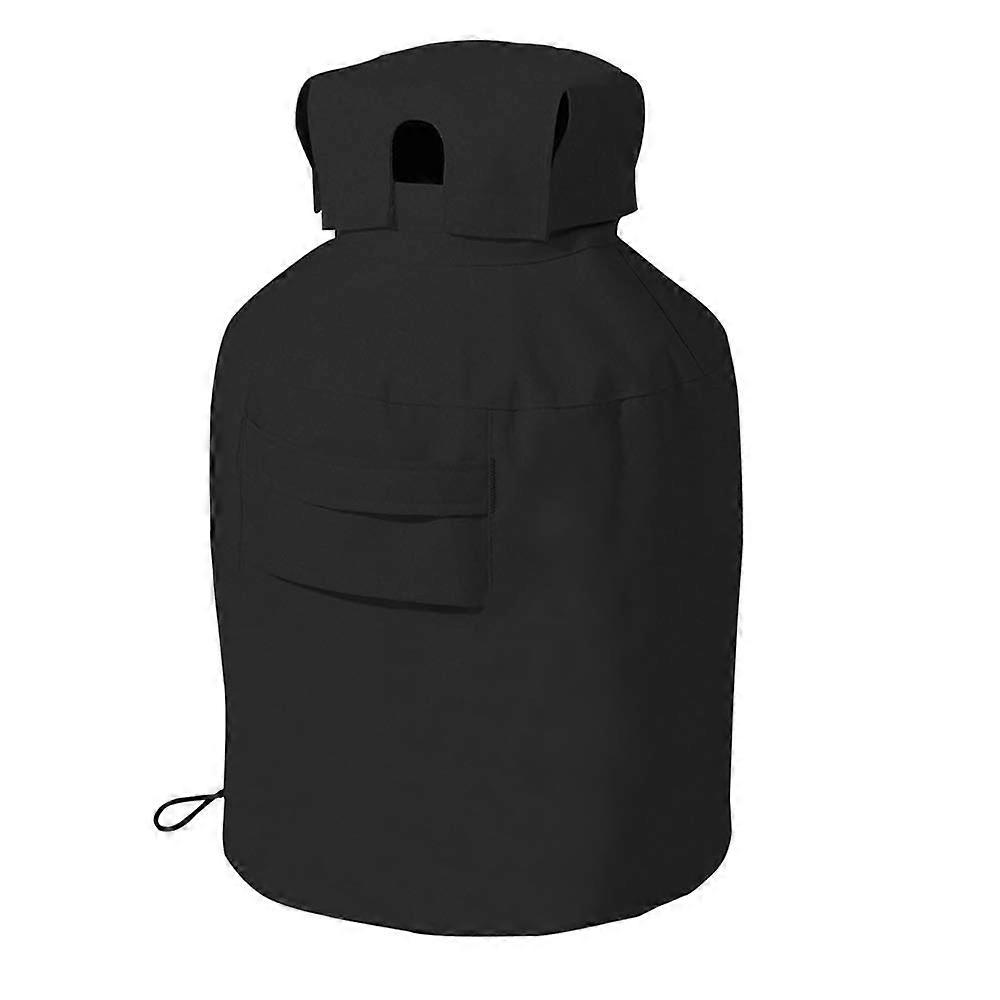 20 lbs Propane Tank Cover, Black Durable Weatherproof Protection for Hiding Rusty Dirty Cylinders