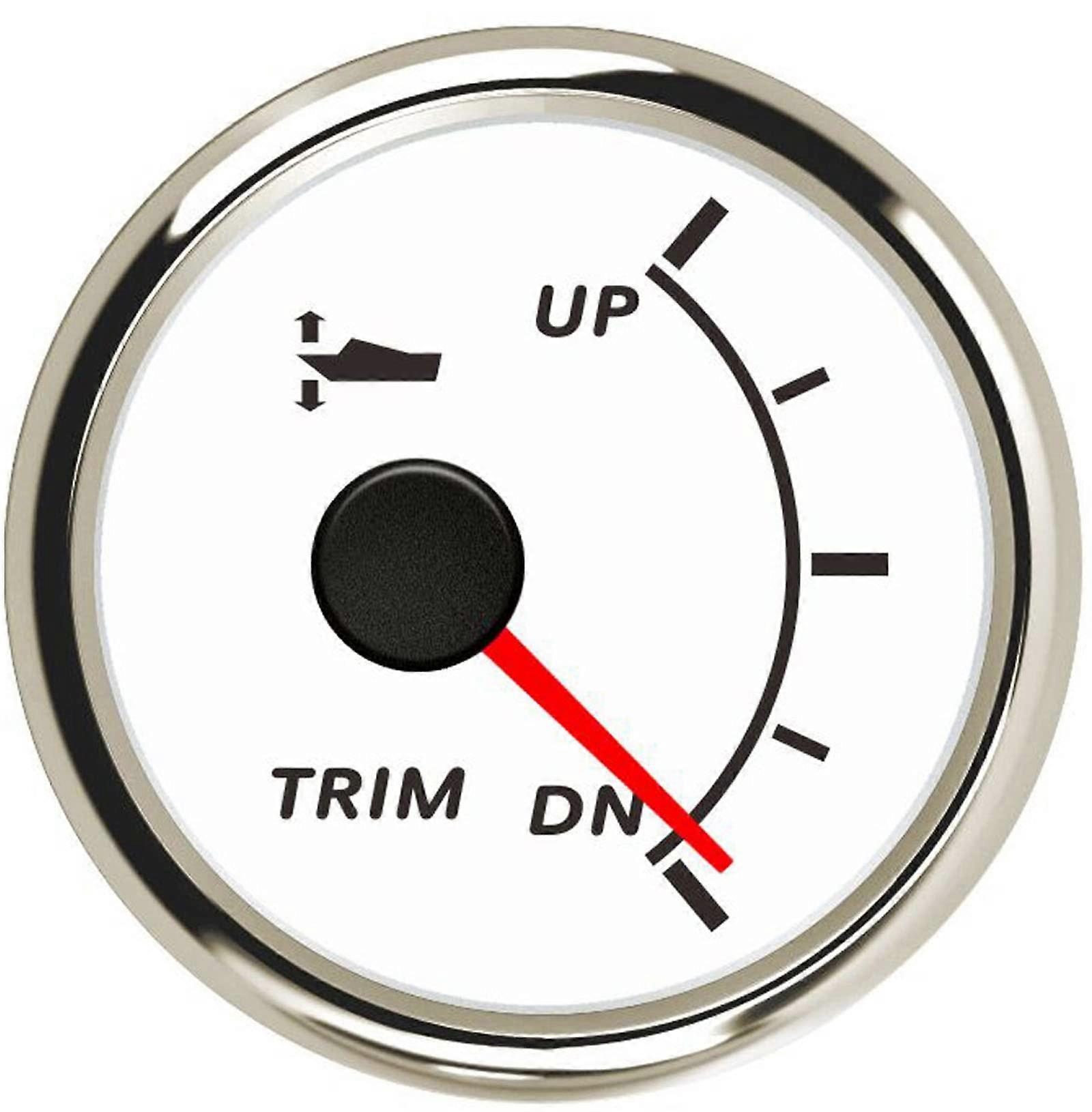 52mm Trim Gauge UP DN Boat Trim Balance Gauge Meter 0190ohm Signal Marine Trim Tilt Indicator for Yacht Marine
