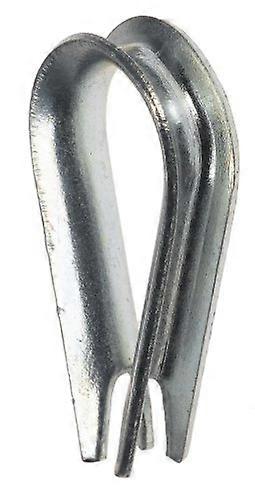 Stainless Steel 304 Cable Thimble for 7/32"-1/4" Cable, 17/64" Width, 1.984" Height, 100-Pack