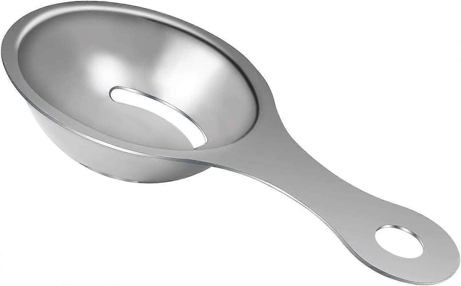 Egg Separator, Egg Yolk White Separator Stainless Steel Egg Strainer Filter Dishwasher Safe Kitchen Bake Tool, Silver