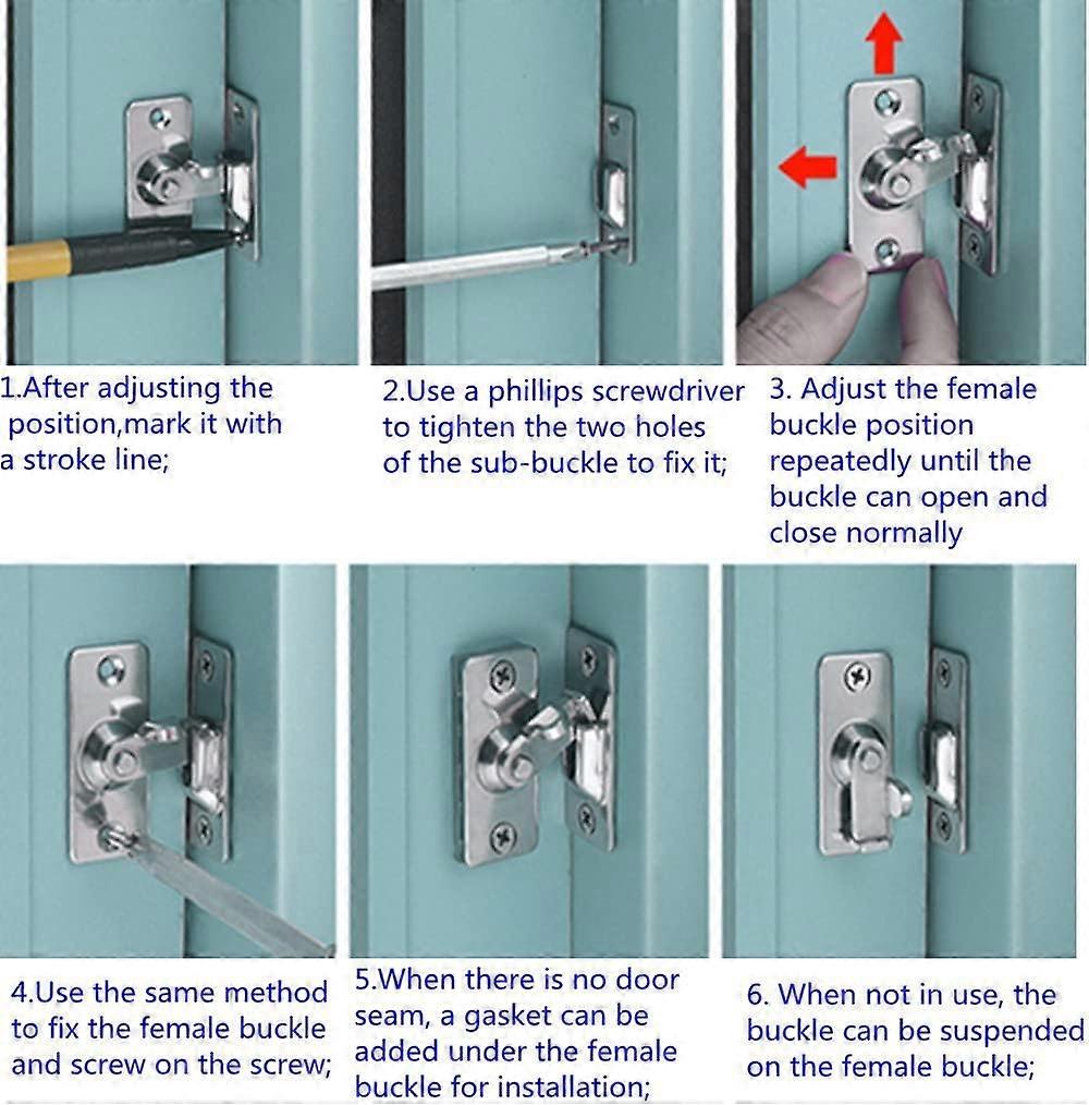 90-Degree Right-Angle Cam Lock, 304 Stainless Steel, Door And Window ...
