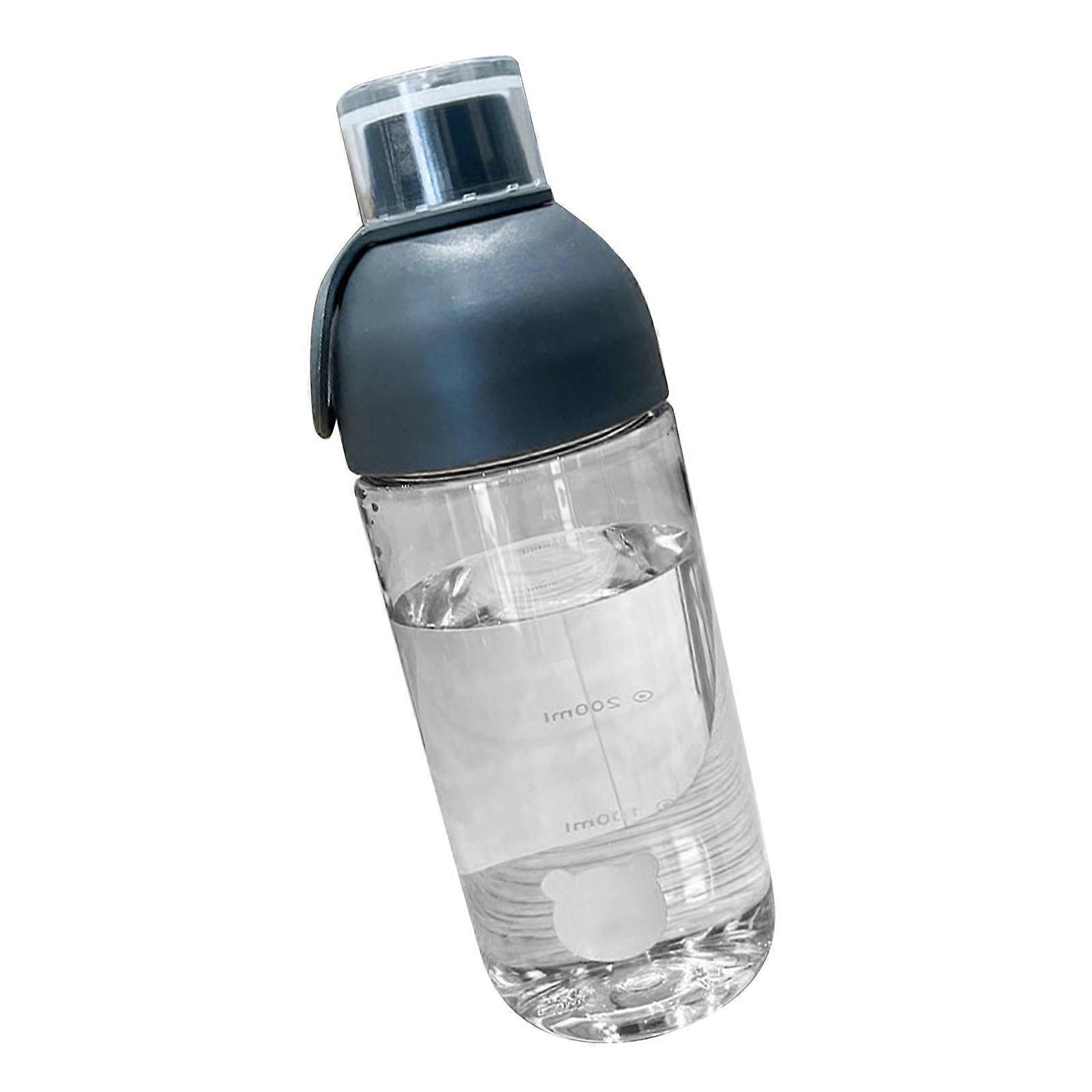 Cold Brew Bottle 450ML PC High Temperature Resistant Simple Portable Cold Brew Tea Bottle with Scale for Home Use Grey 