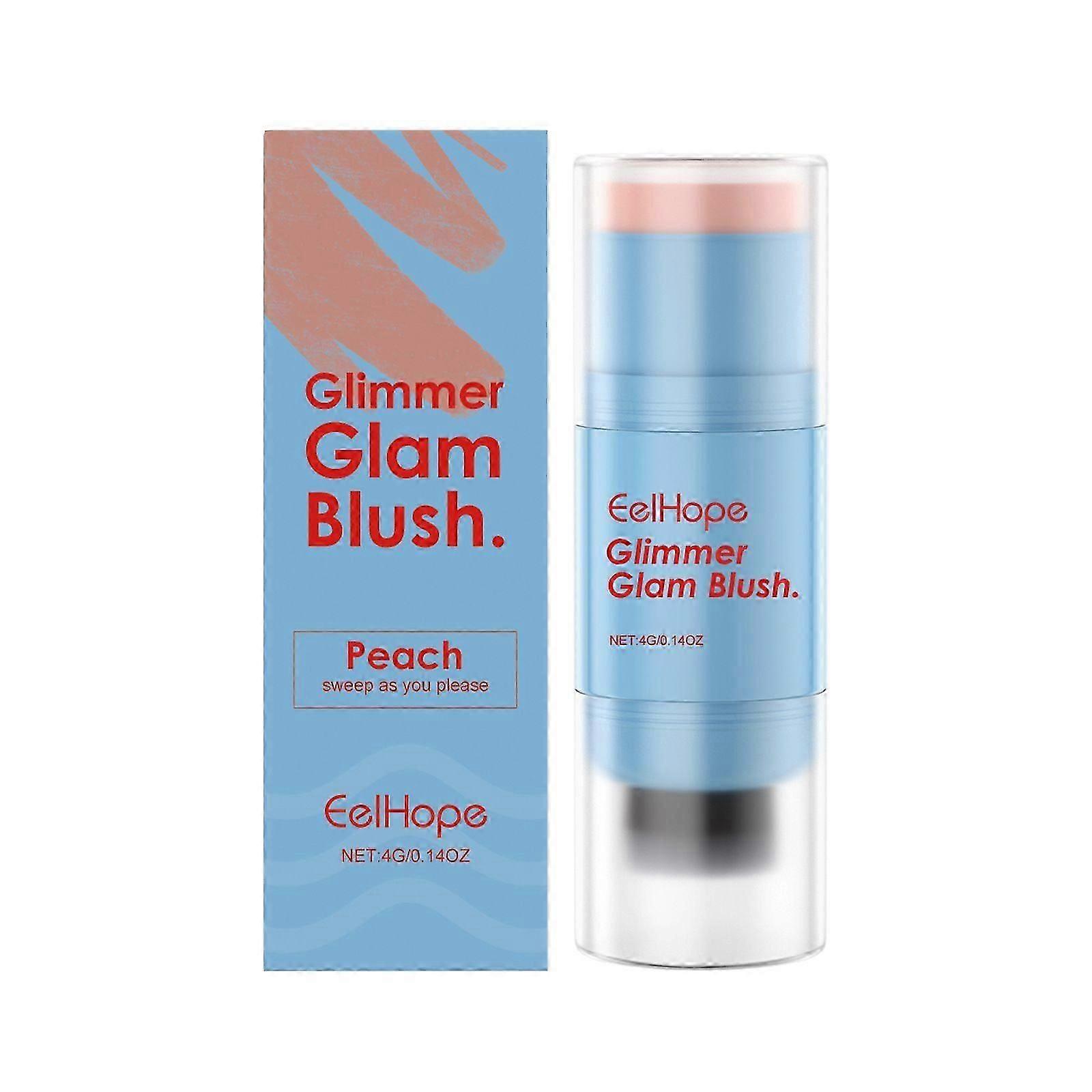 Eelhope Double Head Blush Stick Blush Stick Multi-Purpose Blush Stick For Color Development And Non-Fading Moisturizing