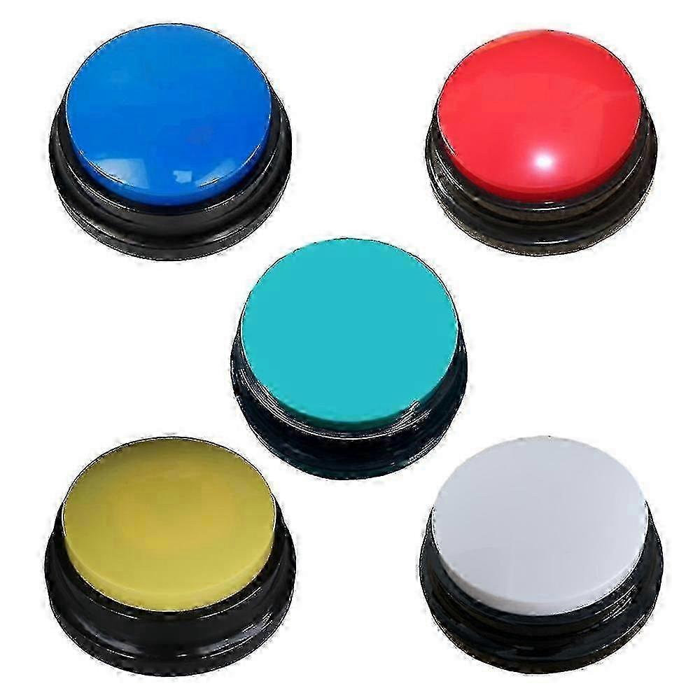 Dog Buttons For 5 Pcs Communication Voice Recordable Buttons Dog For Words And Answer Buttons For Dog Tranning Of