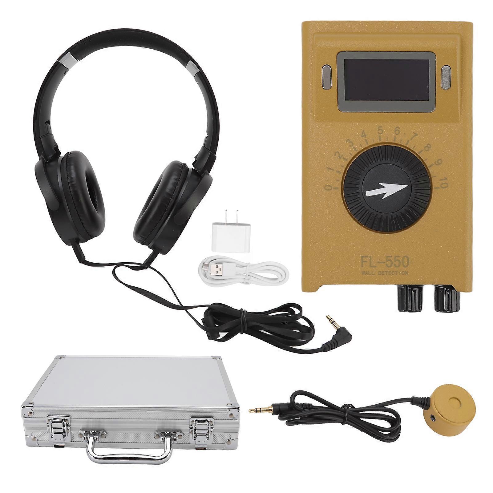 FL 550 Pipe Leak Double Sided Induction Water Pipeline Leakage Detector Support Noise Filtering