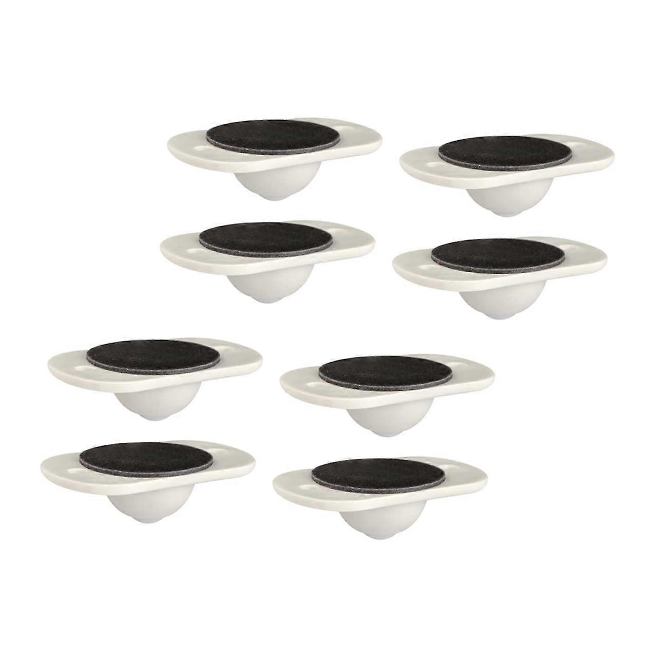 Caster Wheels 8 Pcs Set - Universal Swivel Roller Casters with Adhesive for Furniture, Chairs, and Equipment - 360 Degree Movement
