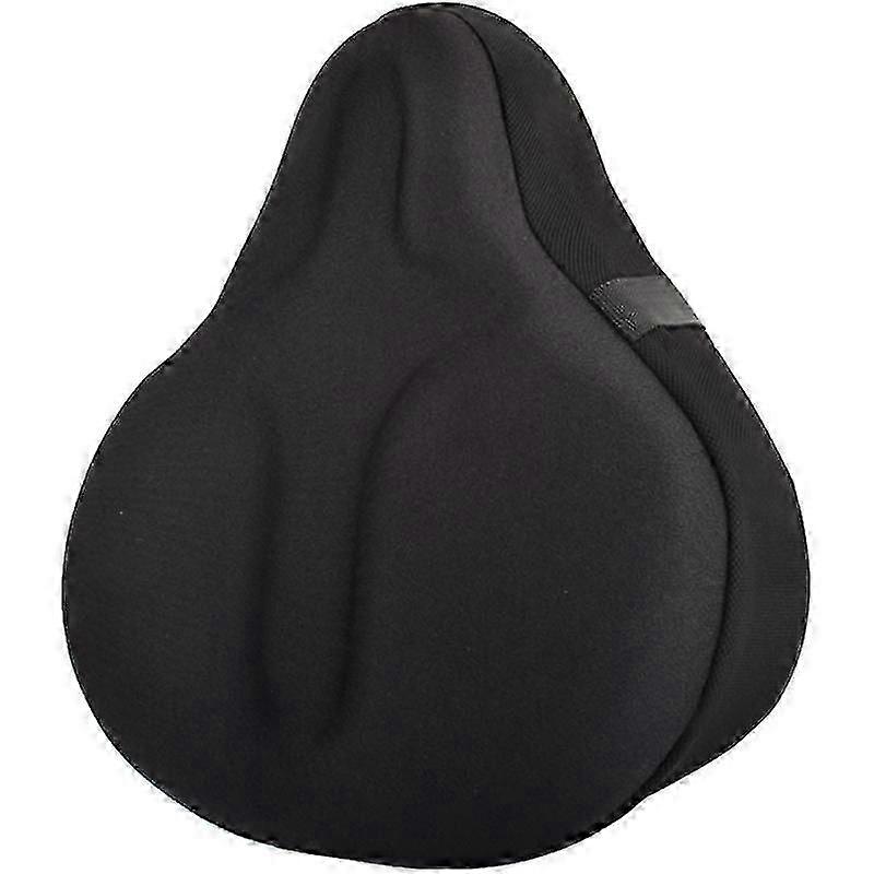 Housse de siège de vélo d’exercice confortable Grand large souple rembourré Selle de vélo Ajustement de coussin pour vélos