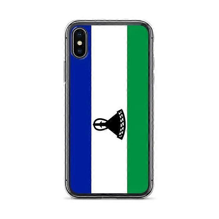 iPhone Case - Multicolored - Lesotho Flag - Flexible - Slim Design - iPhone XS