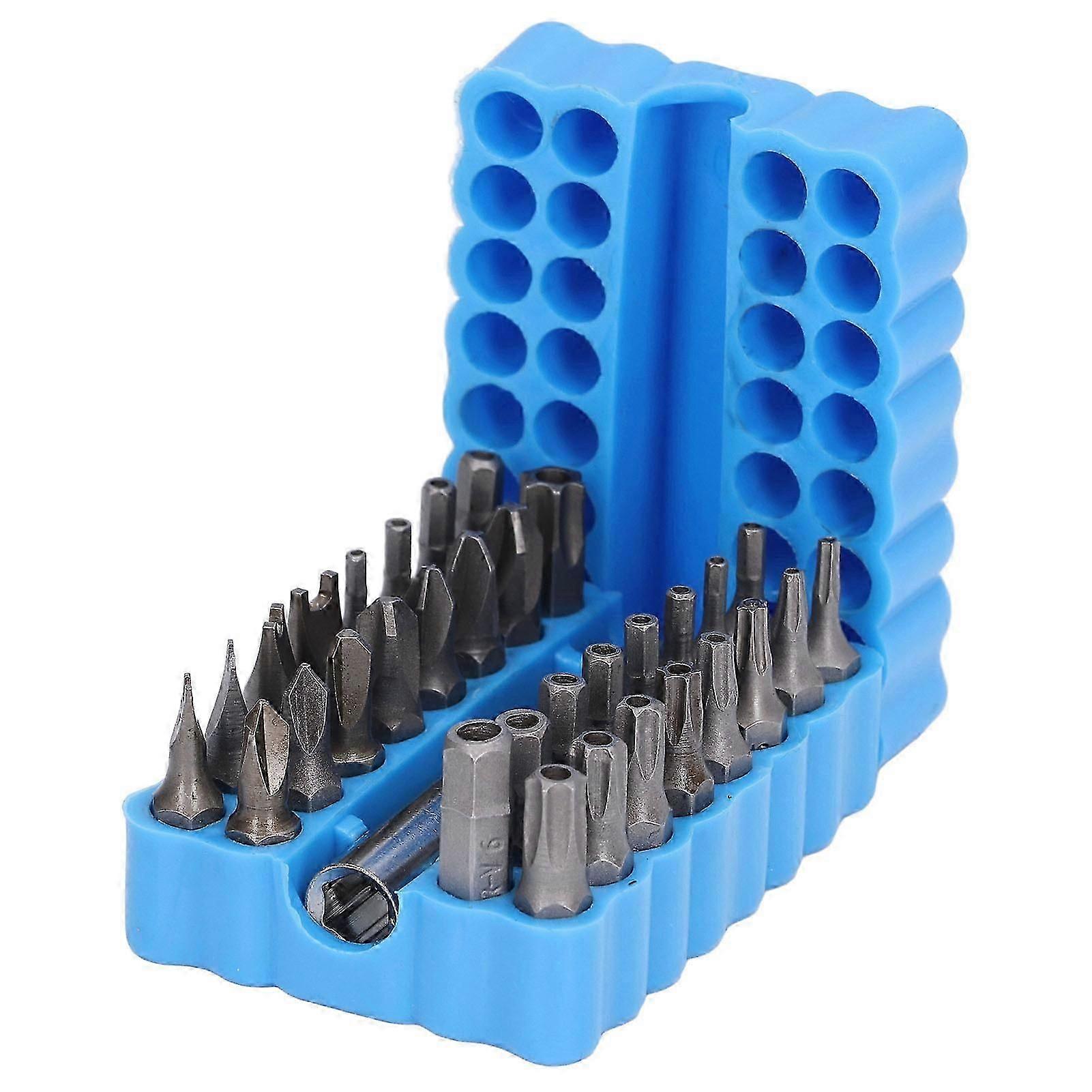 33Pcs Security Screwdriver Bit 1/4in Hex Shank Tool Set Kit for Maintenance Repair