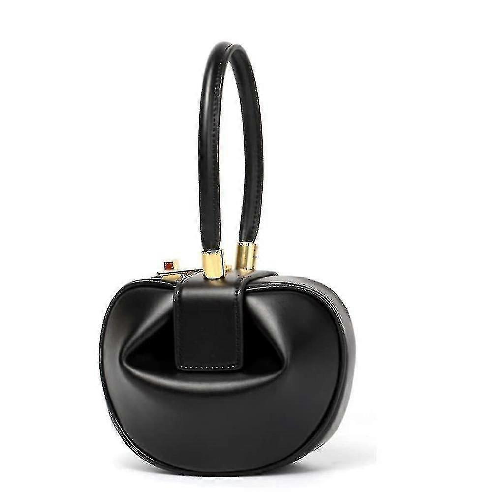 Dumpling Handtas Uniek Design Dames Lederen Top Handle Tote Bag