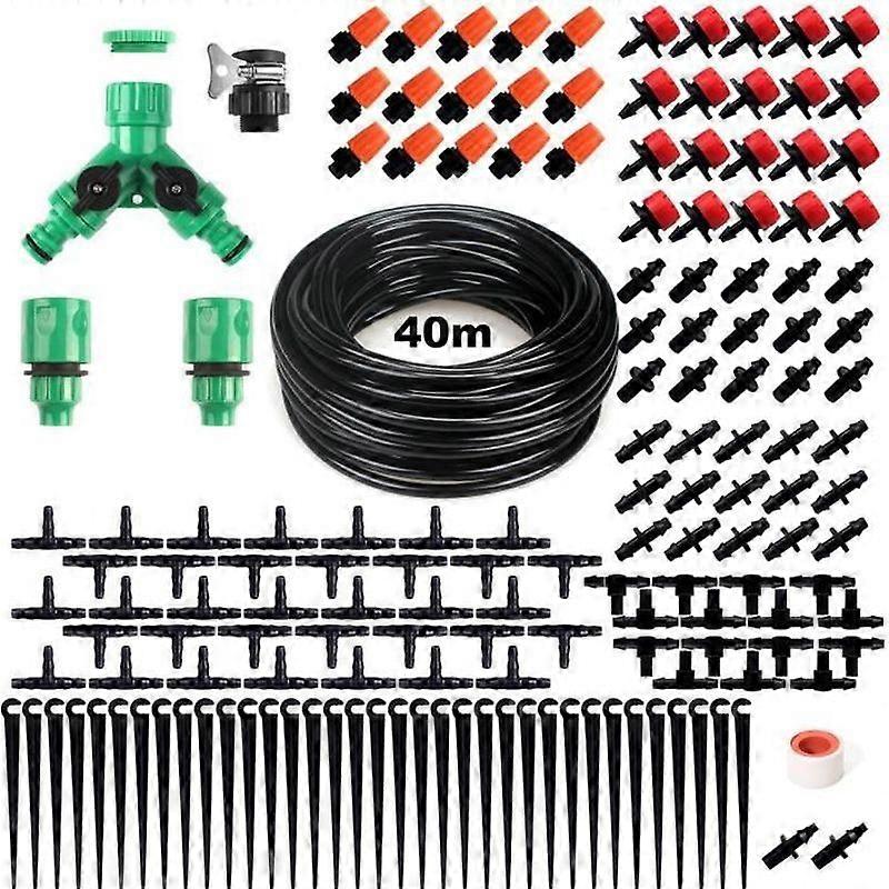 TEMPSA Drip Irrigation System Kit Garden Spray Watering 40M
