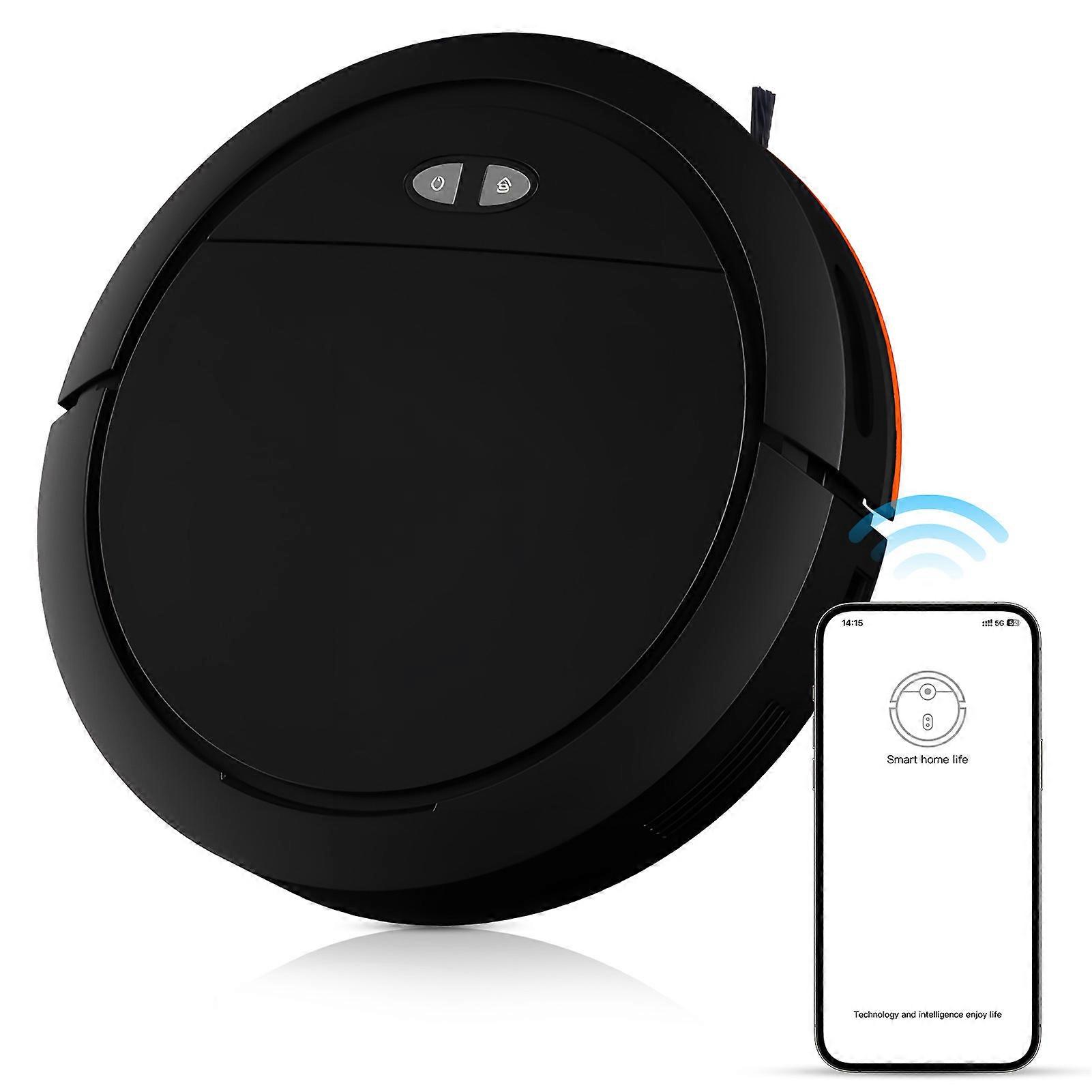 Robot Vacuum Mop Combo 4000Pa Suction WiFi 30x30x5.5cm 335ml Dustbin