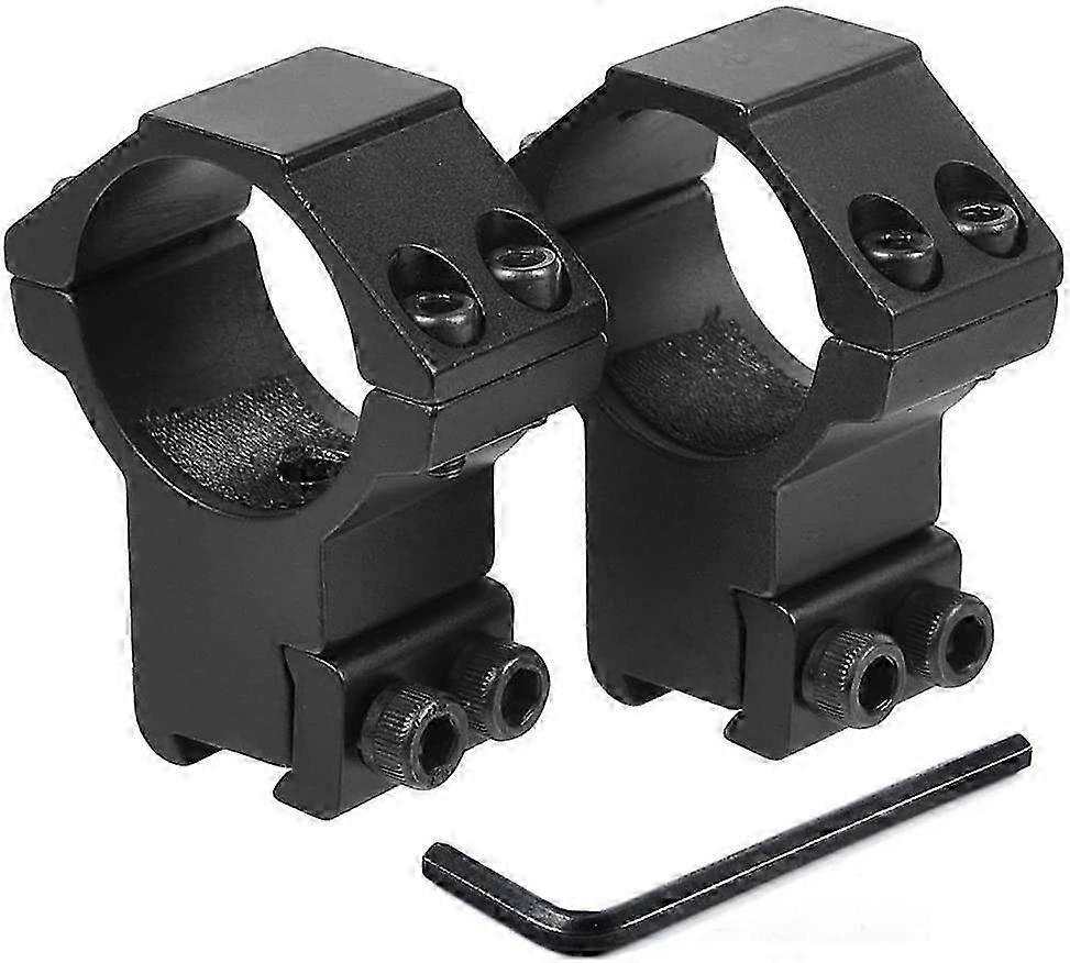 2 x Mounting Rings with Screws for 11mm Metal Rail Compatible with Various Scope Brands