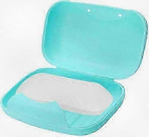Portable Soap Storage Case With Scrubber For Bathroom And Kitchen Use (blue)