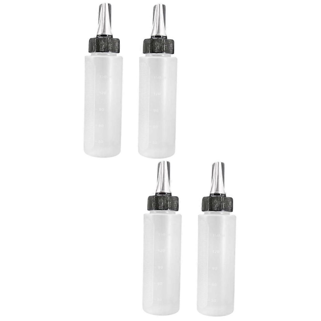 Hair Spray Bottle Applicator 4-Piece Set Empty Leak-Proof Portable Treatment Bottles 2 Sets 2 Pcs Each