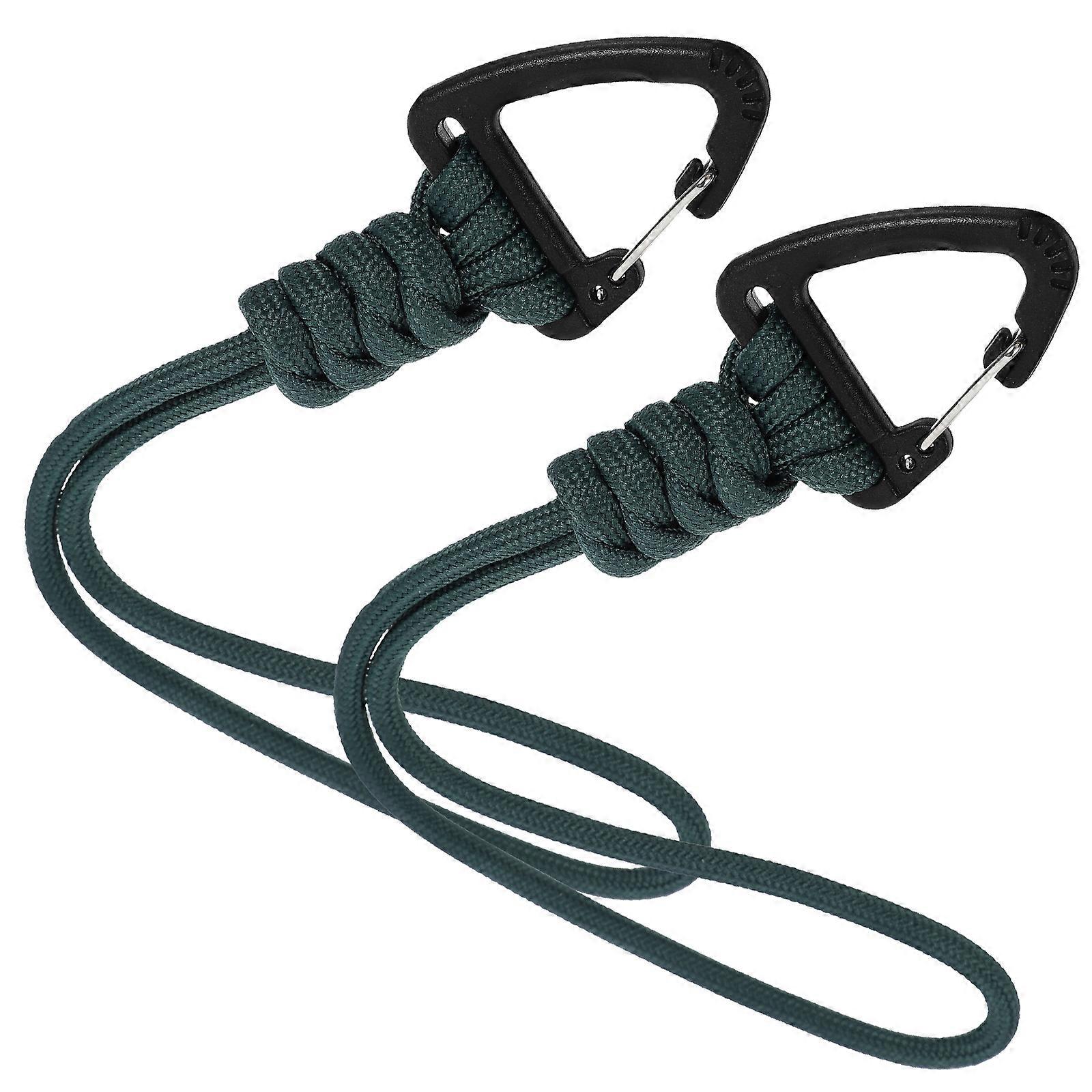 Here's a refined product description for your **2pcs Woven Lanyard Keychain Holder with Durable Spring Coil Cord**, tailored for outdoor and everyday
