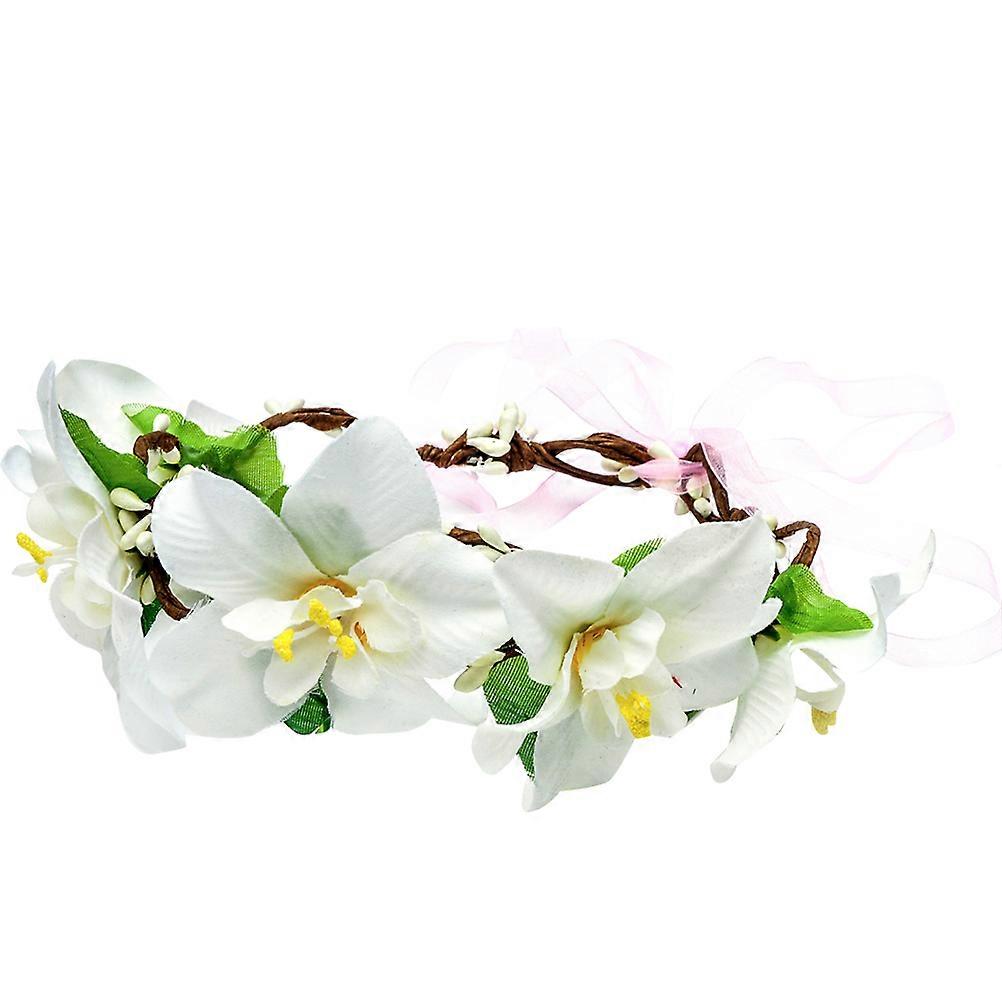 Lily Headband, Versatile Floral Crown for Bridal and Ceremonial Use