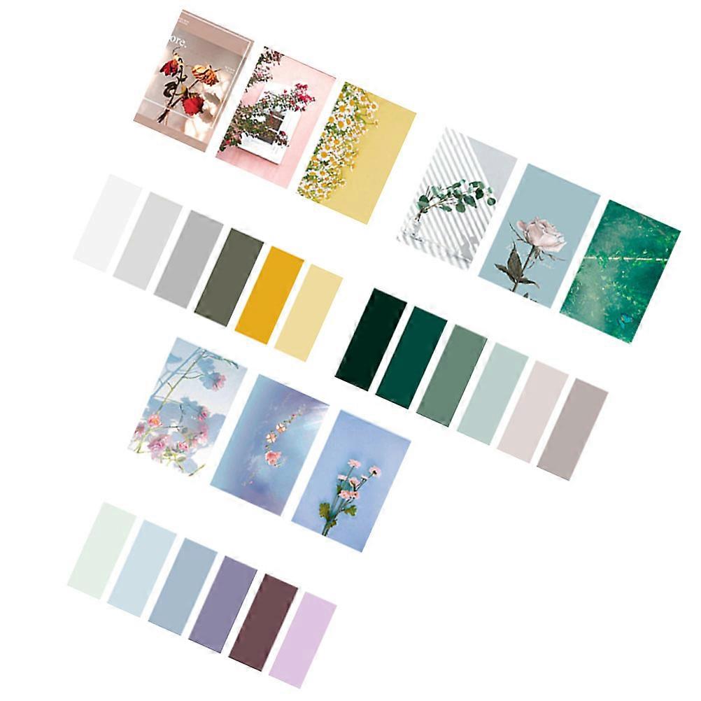 Memo Pad Sticky Lined Set Daily Notes Scrapbook Use Random Color 8.5x5x0.05cm 3Sets