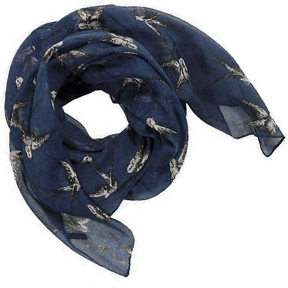 Big Scarf For Women Wrap Voile Shawl Stole Girls Air-Conditioning Shawl 180cm Blue