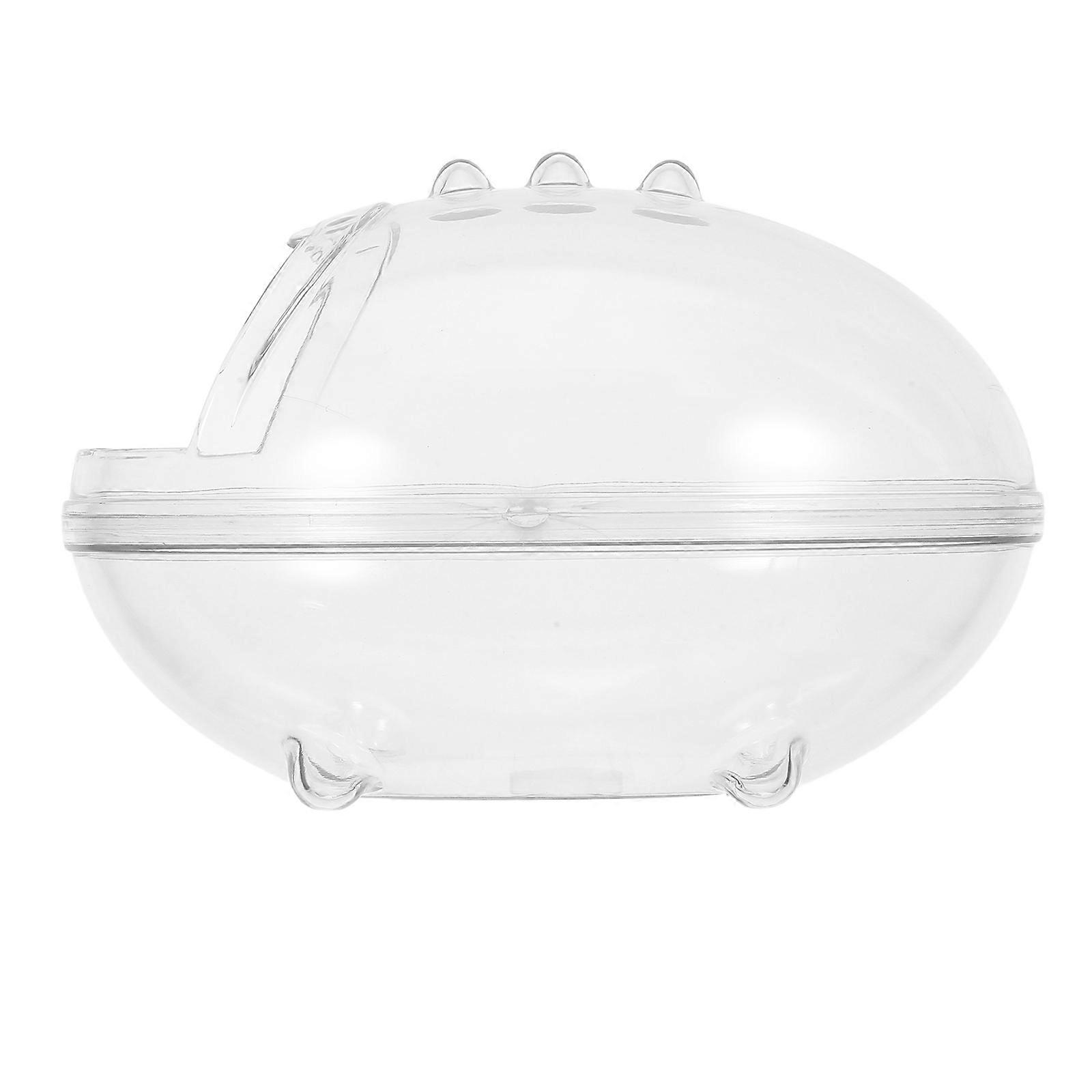Space Saving Small Animal Bathtub Sand Bath Container for Dwarf Hamsters – Sturdy, Easy Monitoring Pet Accessory