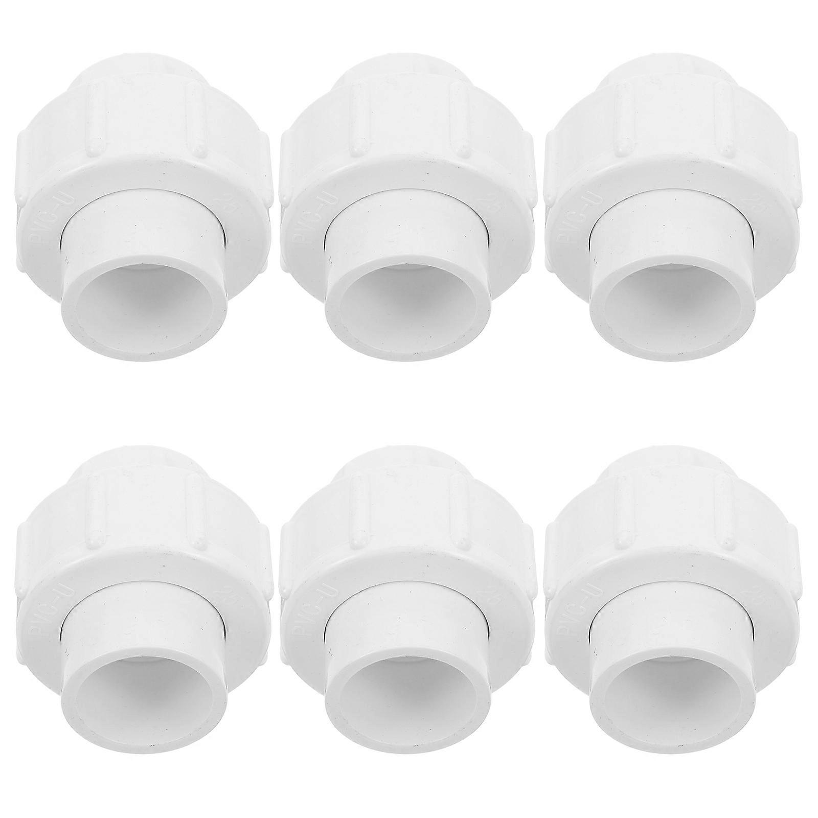 Pipe Fittings Connector Replacement Connector For Pipe Professionals Round Sealing Inner Diameter 25mm 6Set