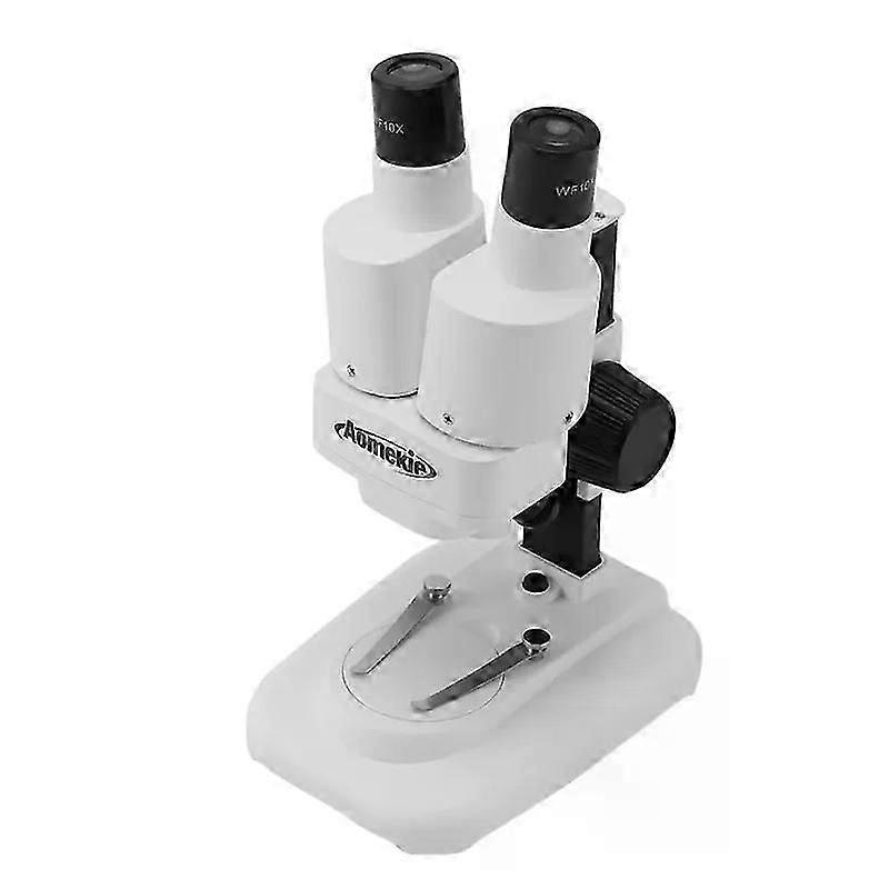 AOMEKIE 20X Stereo Microscope Binocular with LED Fit For  PCB Soldering Tool Mobile Phone Repair Slides Mineral Watching Microscopio